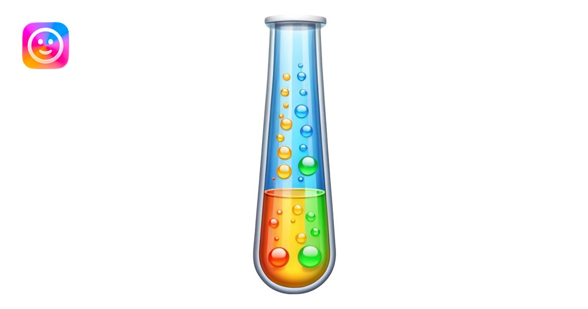 test tube chemical emoji | AI Emoji Generator