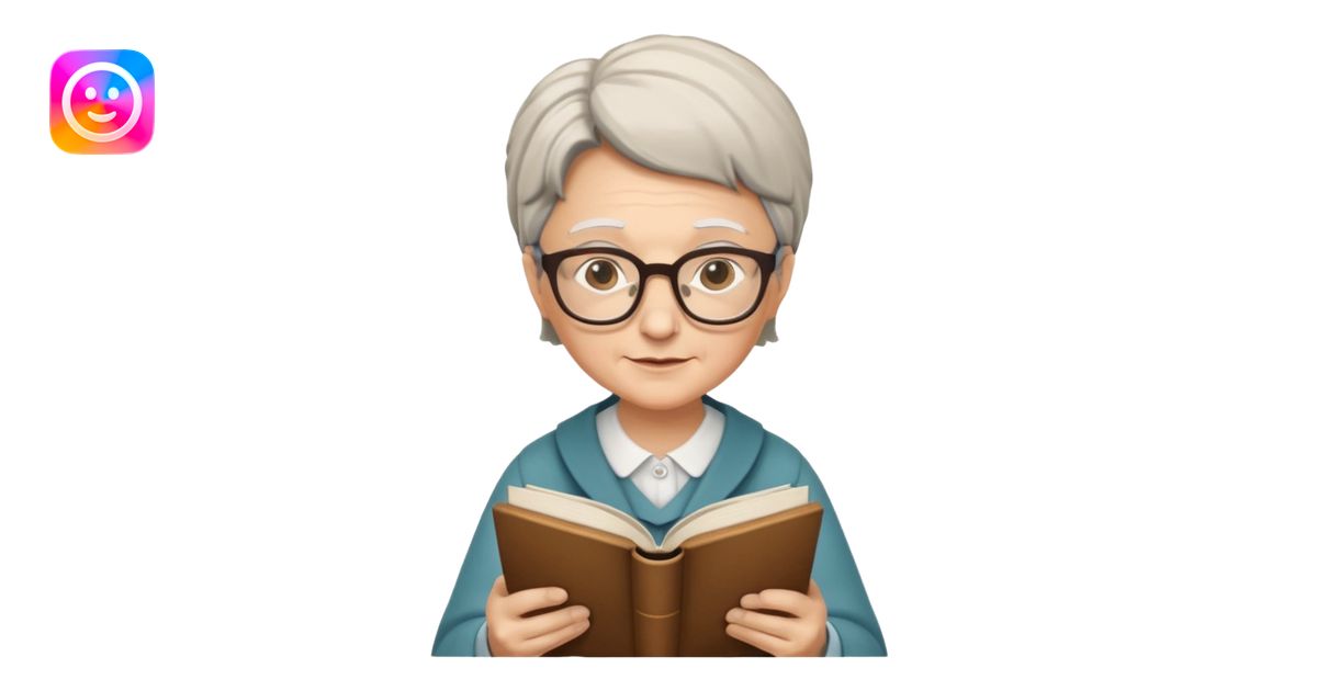 ancient The wise librarian emoji | AI Emoji Generator