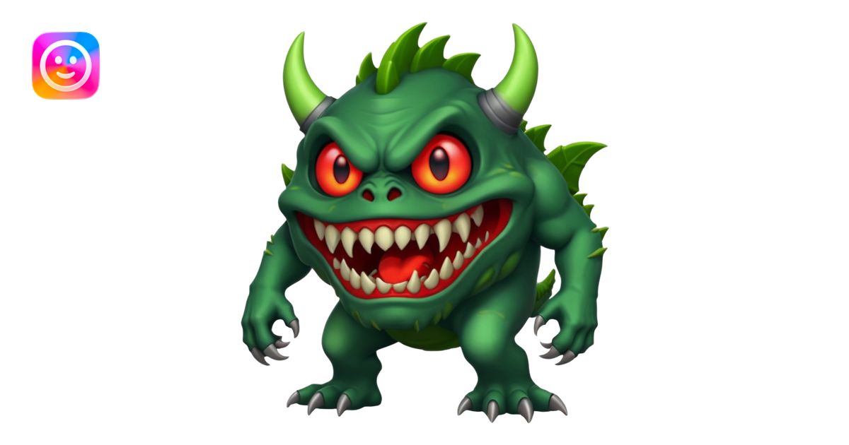 A very big scary monster emoji | AI Emoji Generator