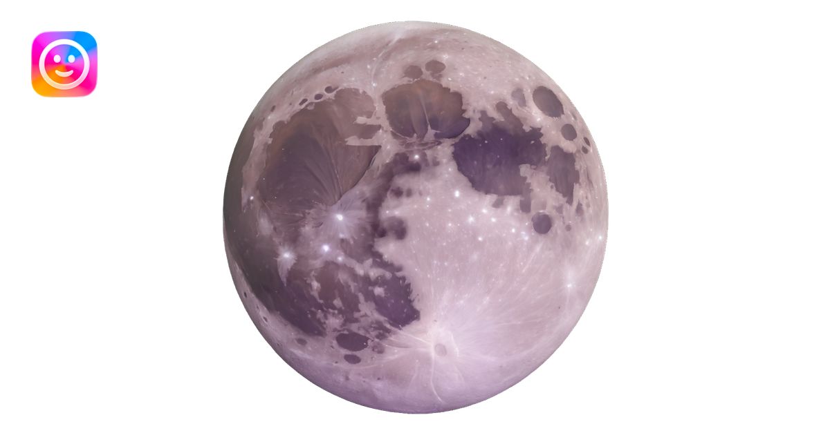 full moon with craters emoji | AI Emoji Generator