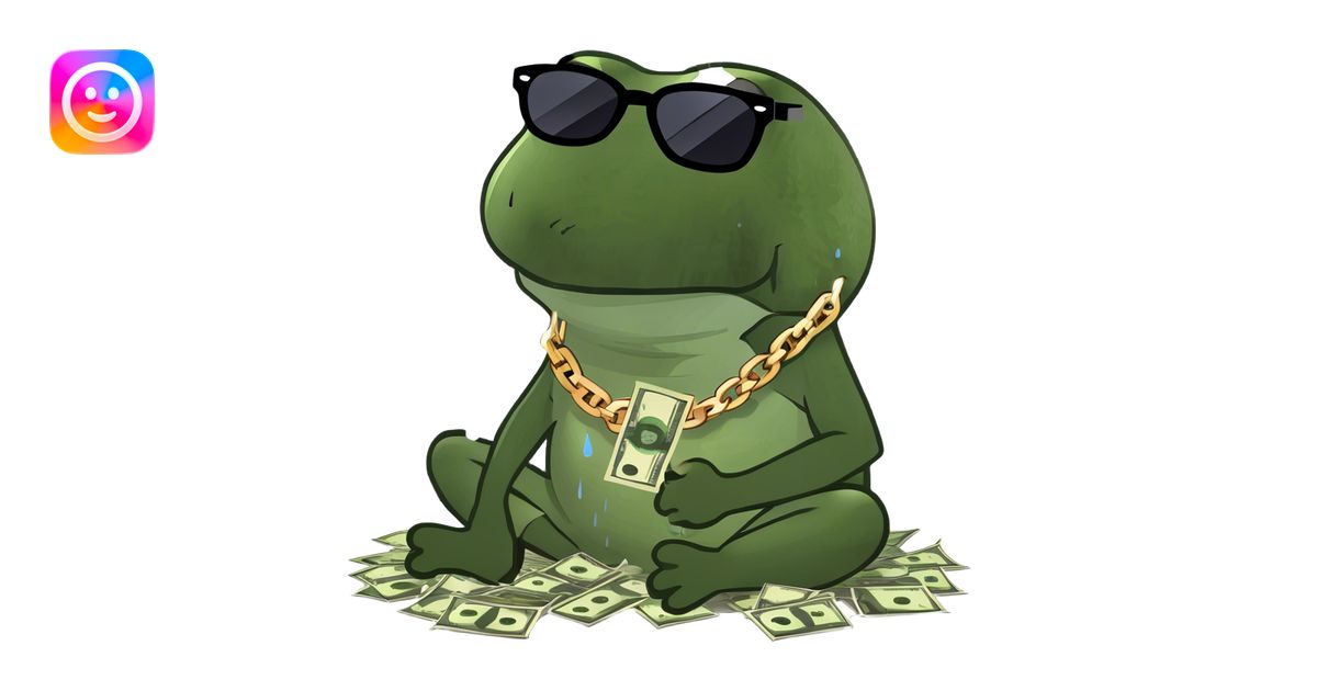 bufo money rain meme | AI Emoji Generator