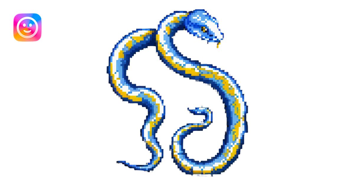 Python programming language logo with blue and yellow colors and a ...