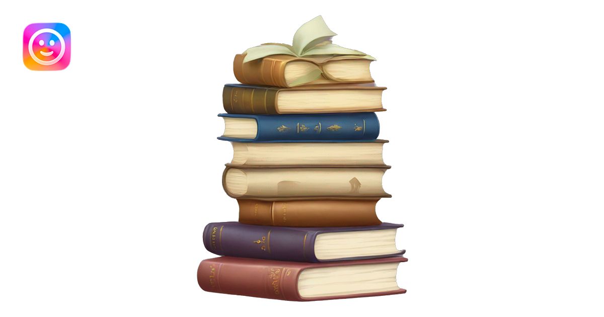 jane austen book stack emoji | AI Emoji Generator