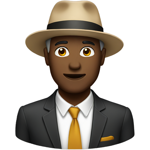 Man wearing a hat emoji