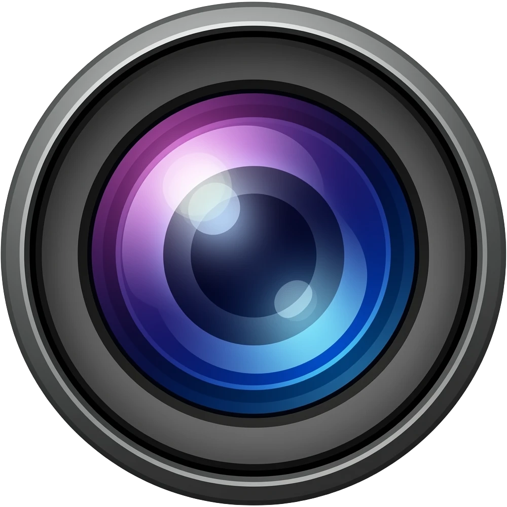 camera lens emoji