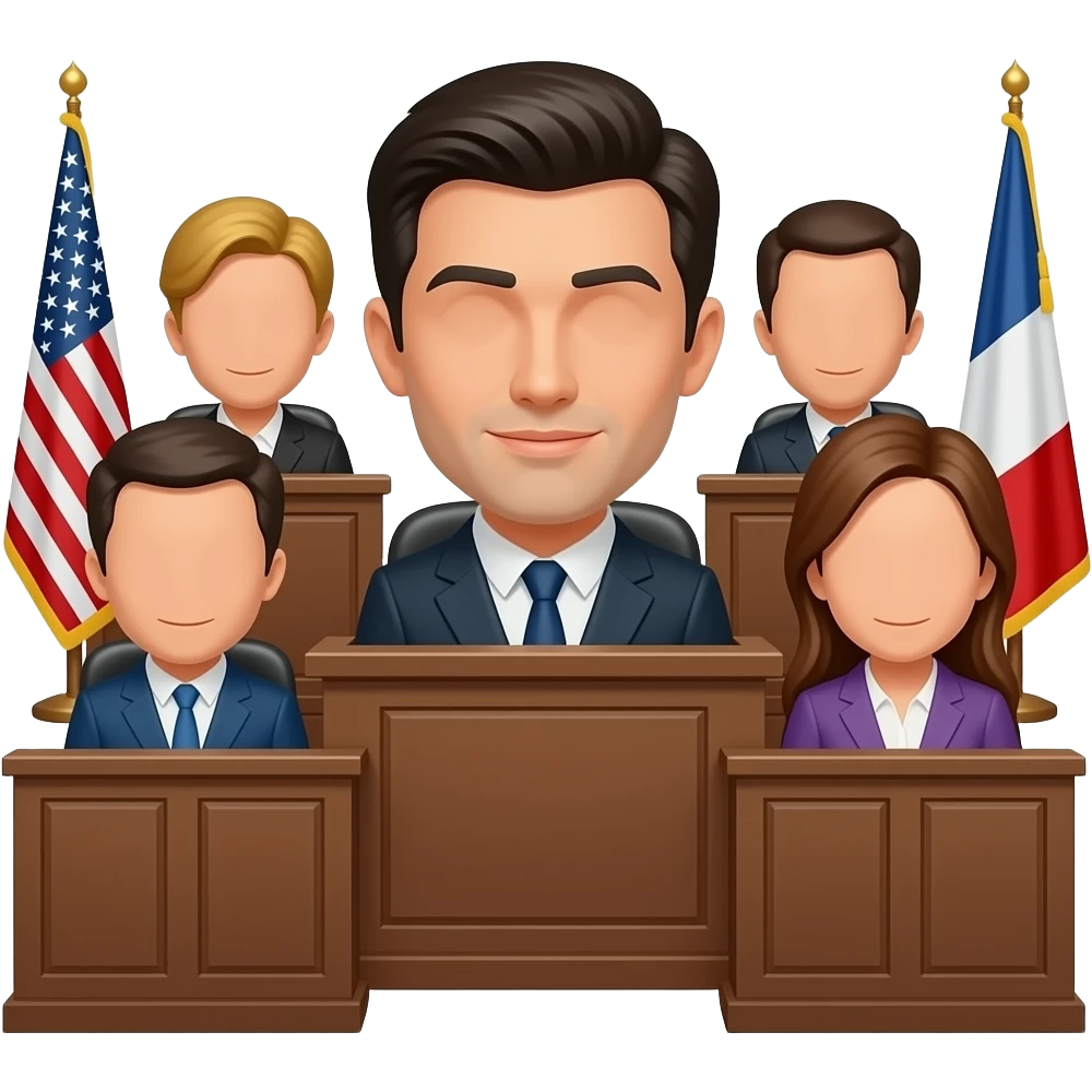stuff with faces in court emoji