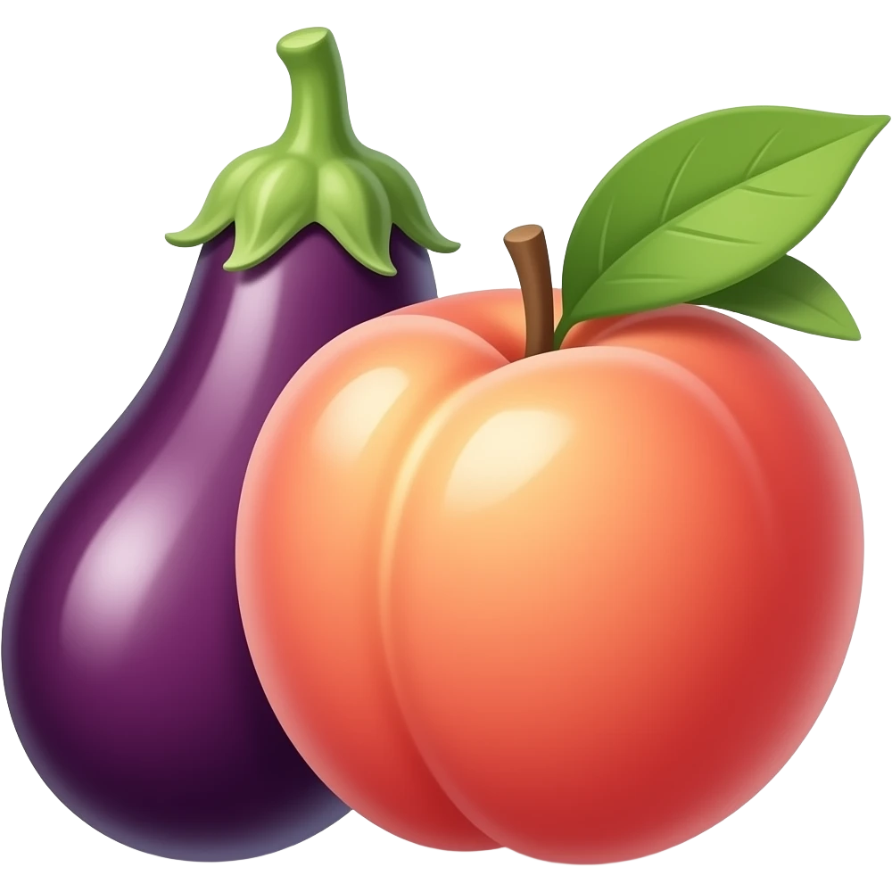 🍆🍑 emoji