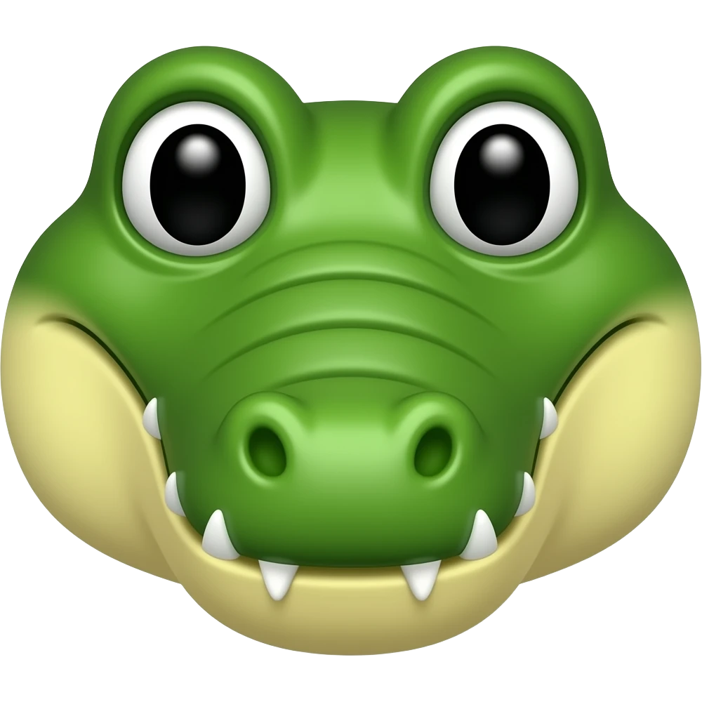 crocodile face emoji