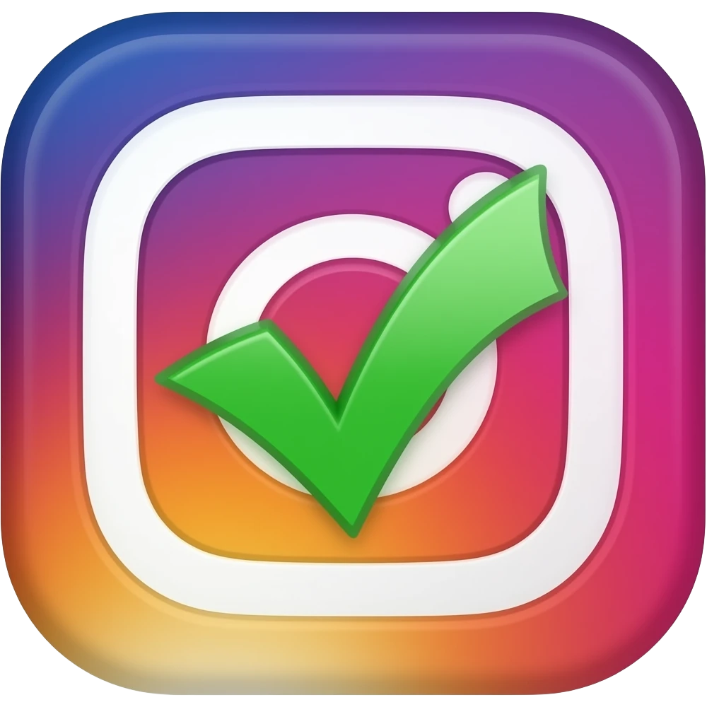 Instagram verification tick emoji