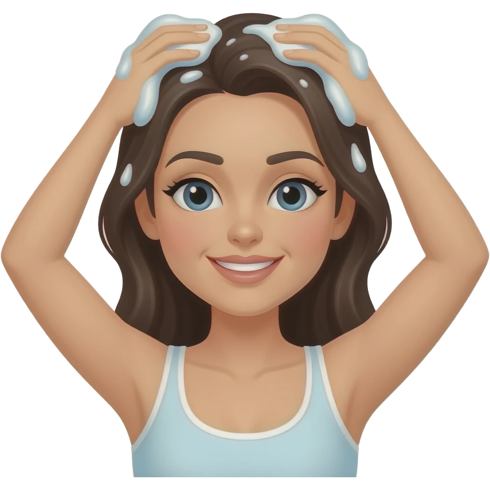 Lavado de cabello de mujer emoji