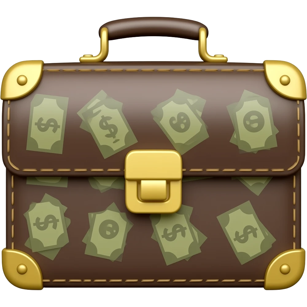maletin con dinero emoji