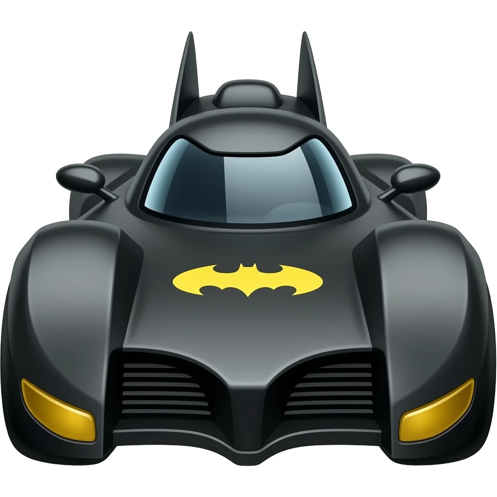 batmobile highly detailed hyper realistic emoji