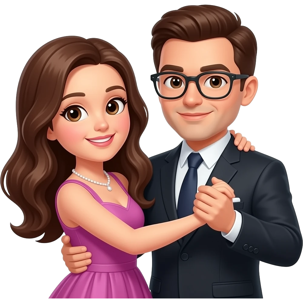 damce white couple emoji