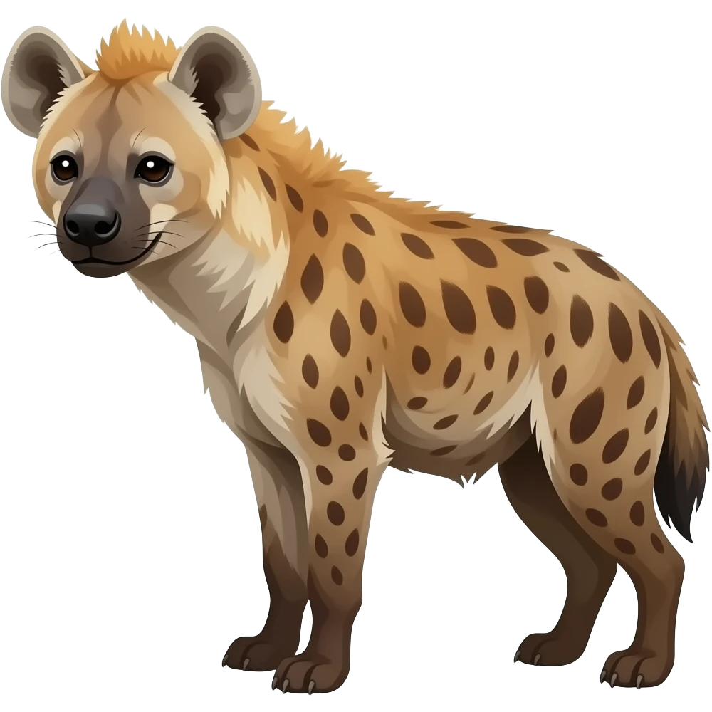 mean hyena emoji