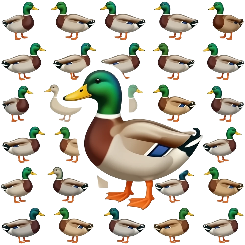 many ducks emoji