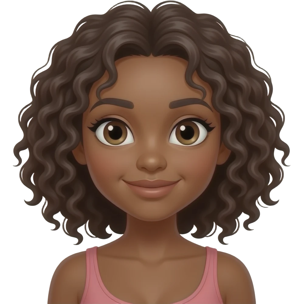 Dark skin girl sex emoji