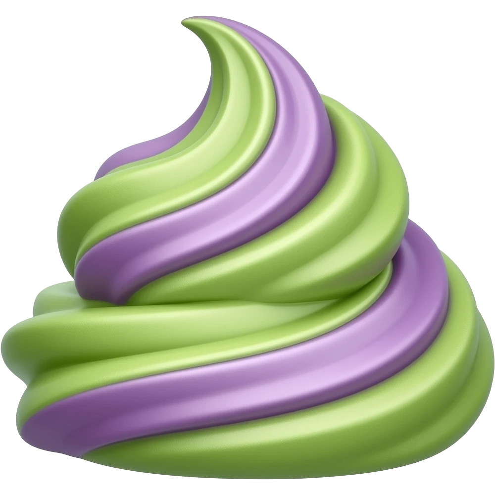 Matcha Ube ice cream emoji