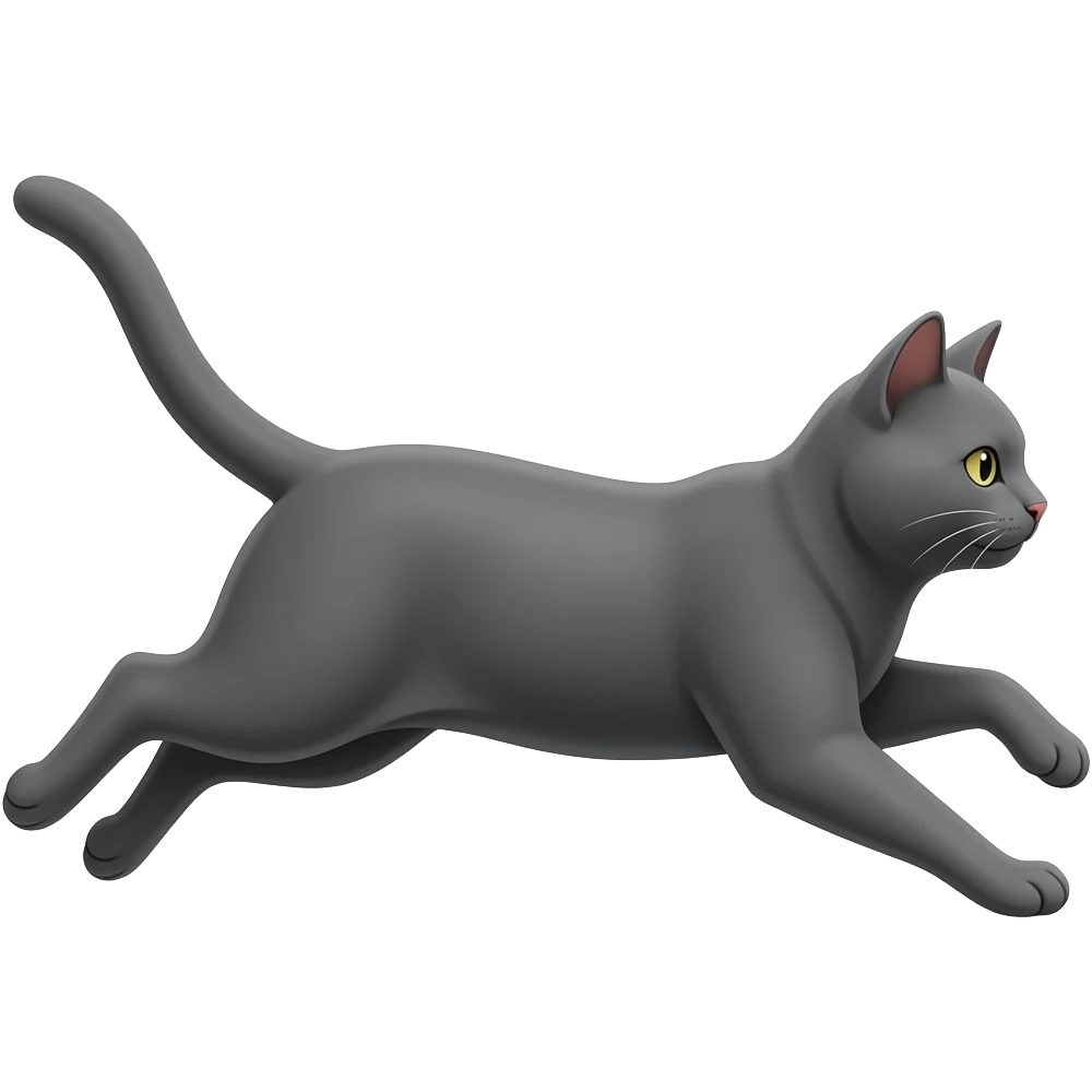 Cat running emoji