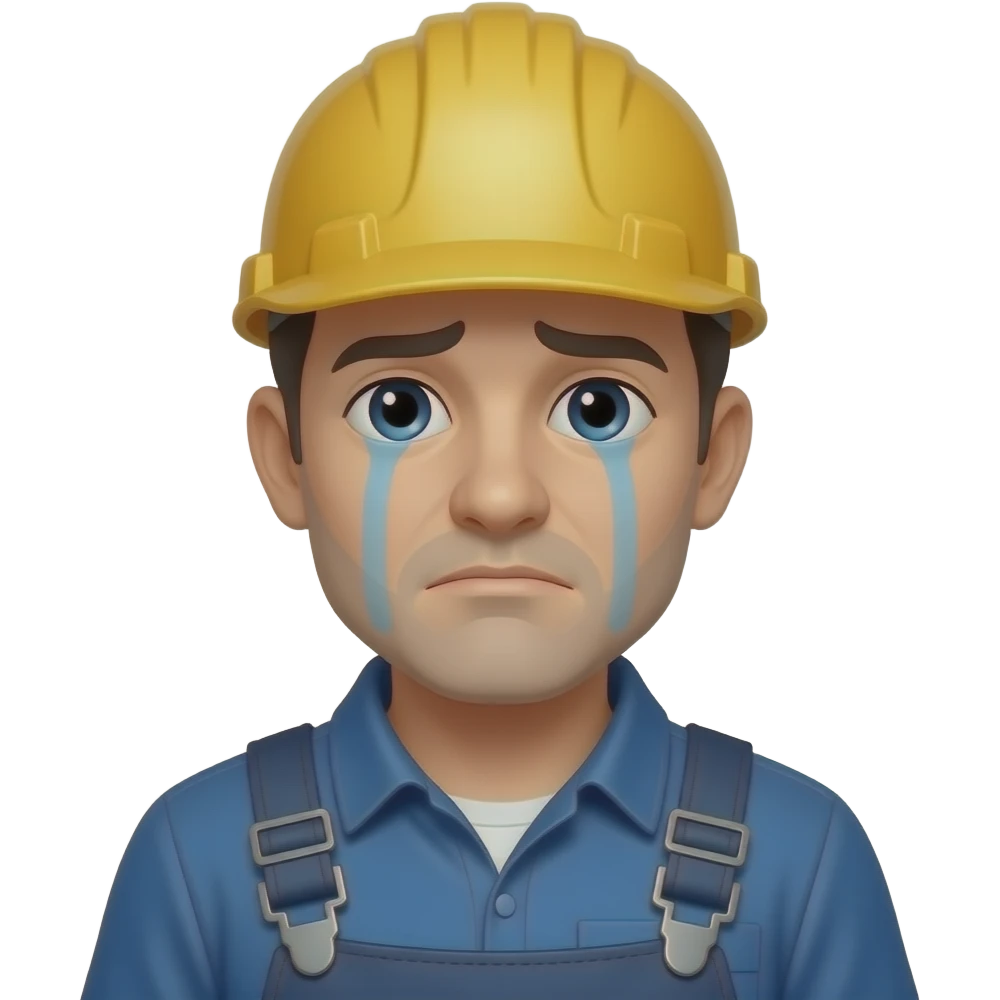 Грустный электрик emoji