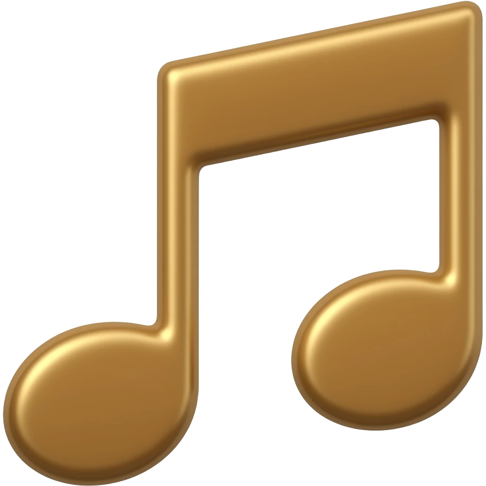 Musical note emoji