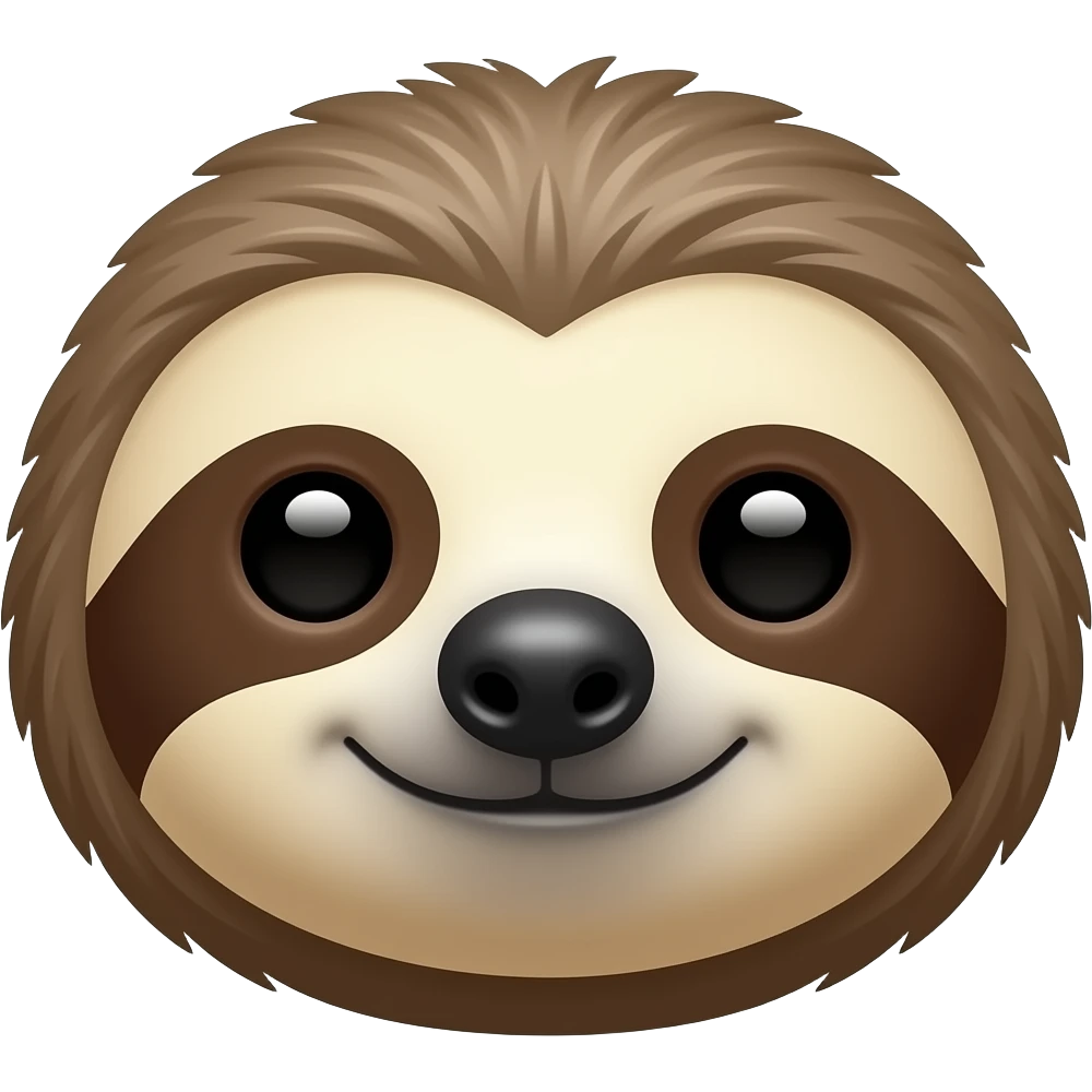 Sloth face emoji