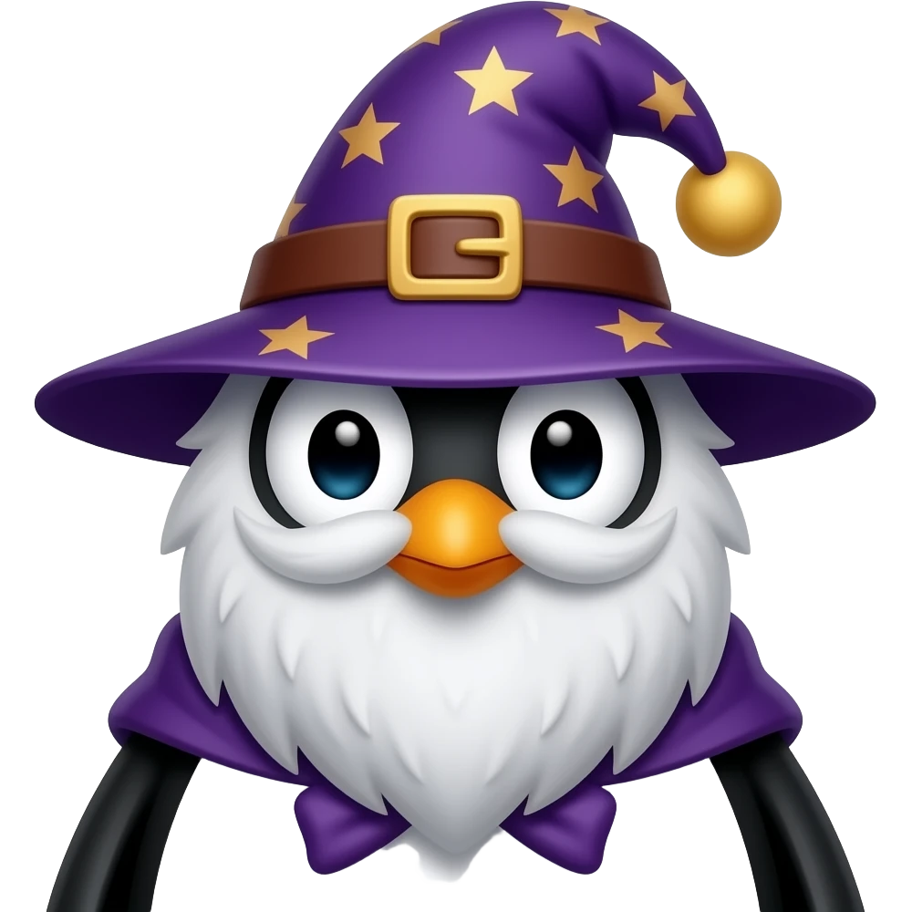 Penguin Wizard emoji
