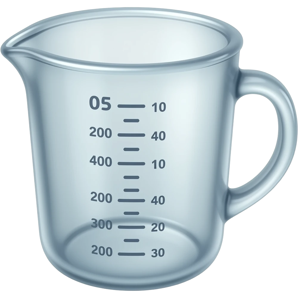 Empty measuring cup without numbers emoji