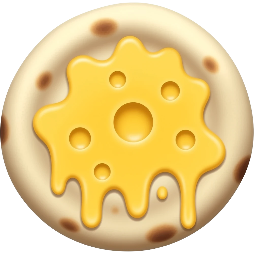 melted cheese on naan emoji