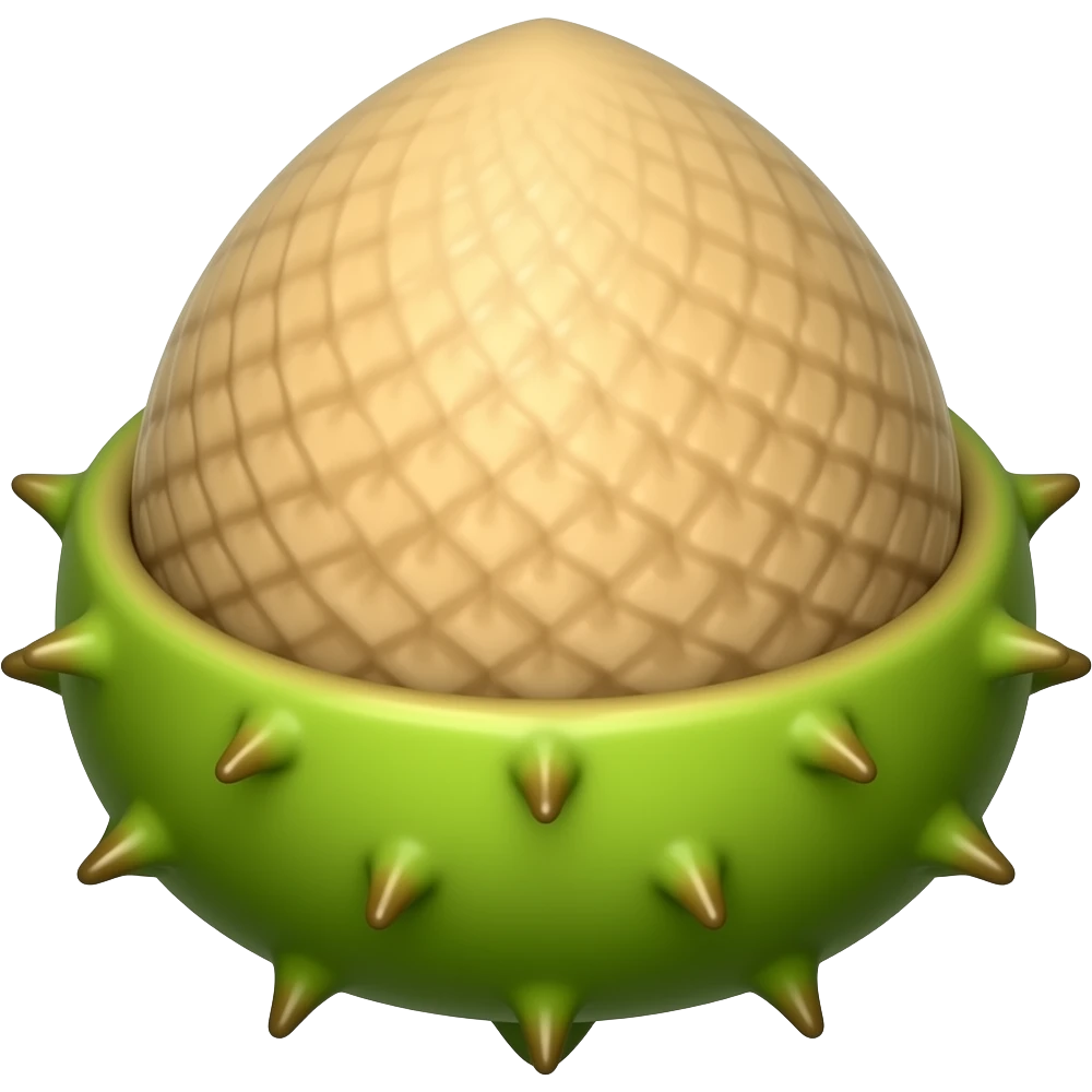 нарисуй цветок каштана emoji