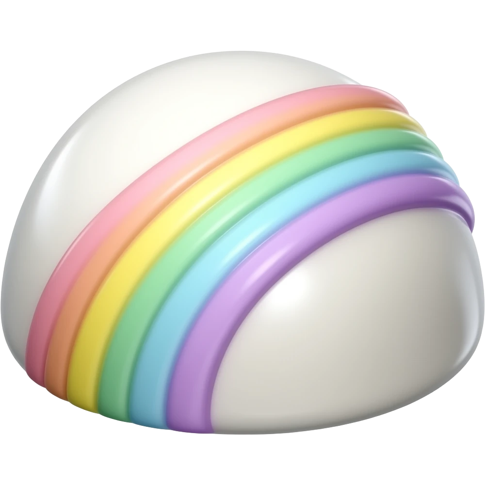 White chocolate is rainbow pastel :3 emoji