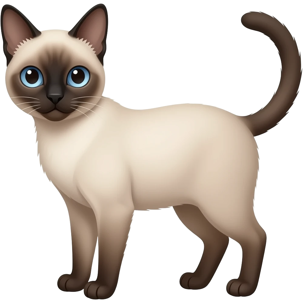 Siamese cat emoji