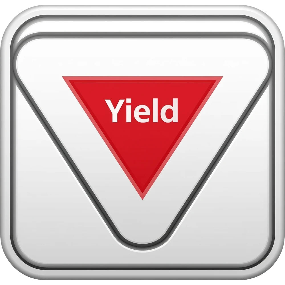 Yield Sign emoji