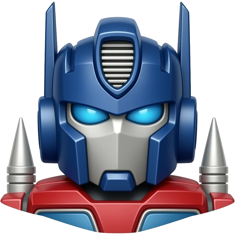 optimus prime with box amazon logo emoji