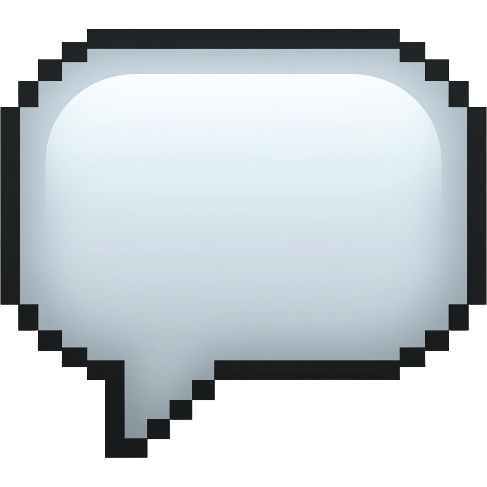 pixeled bubble emoji emoji