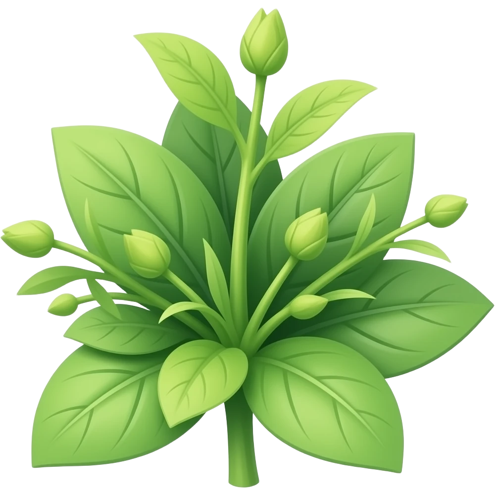 just the upper part of a small plant emoji