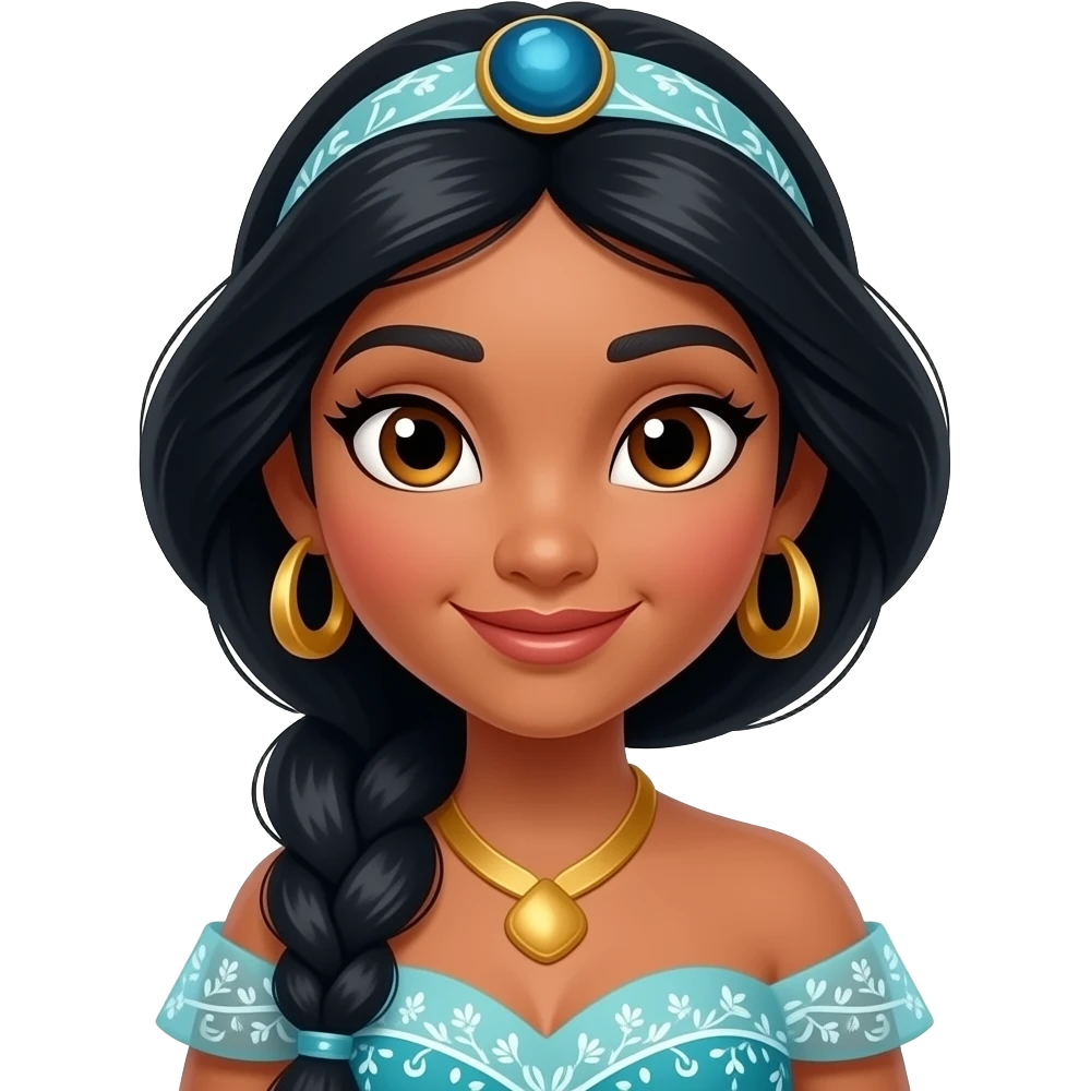 Jasmine from Disney Princess emoji
