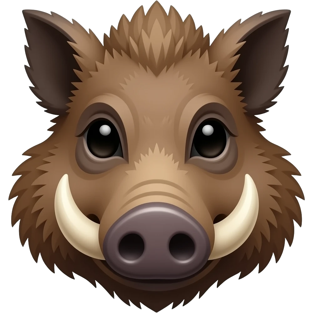 exploding wild boar head emoji