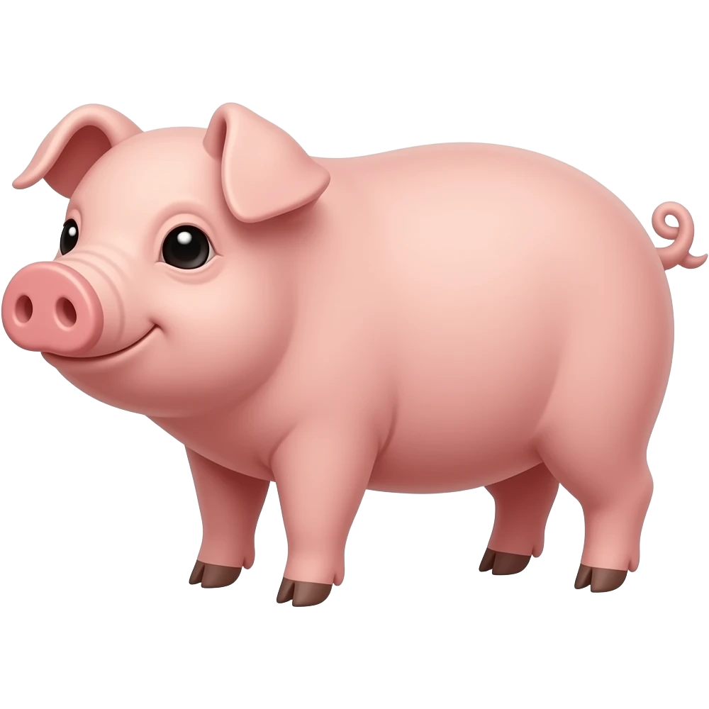 Chinese Zodiac, Realistic Pig emoji