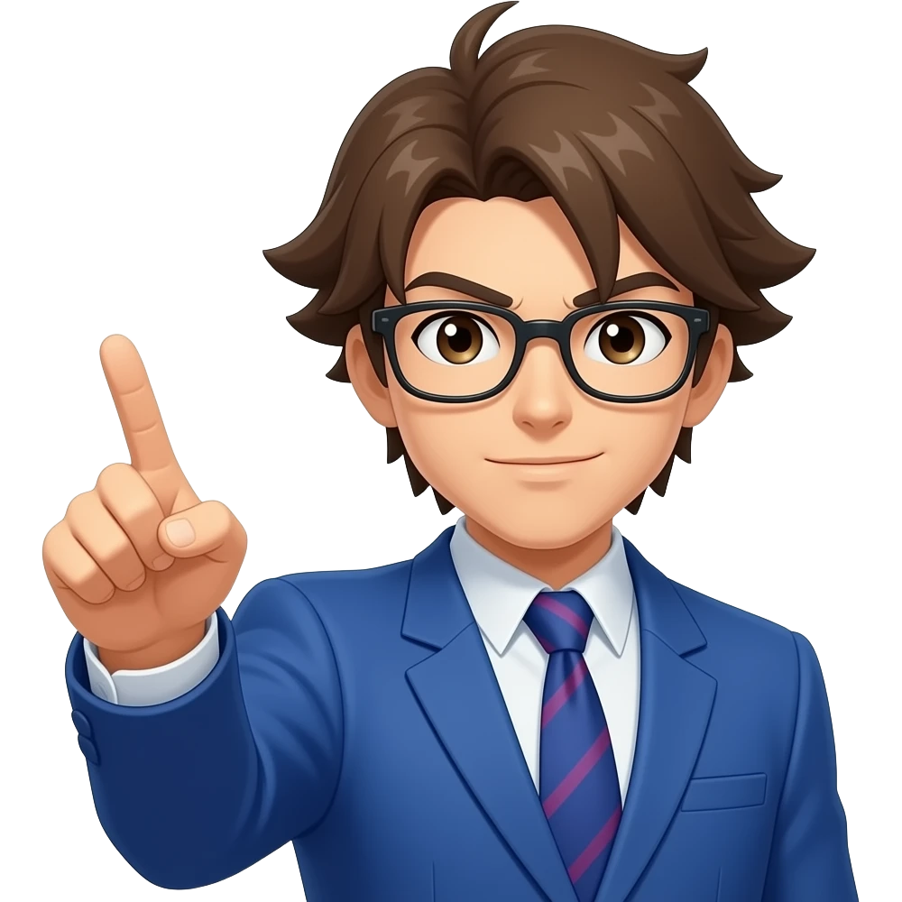 pheonix wright pointing others emoji
