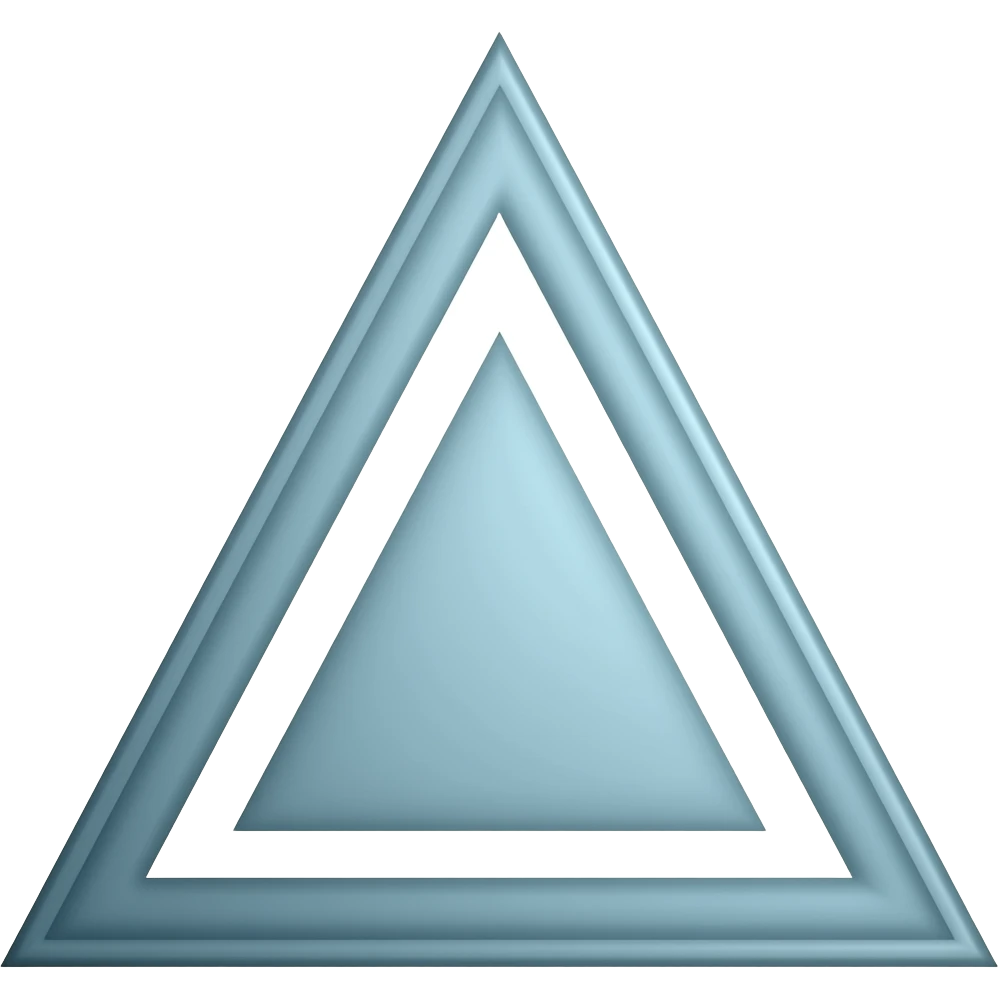 triangle with 2 lines emoji