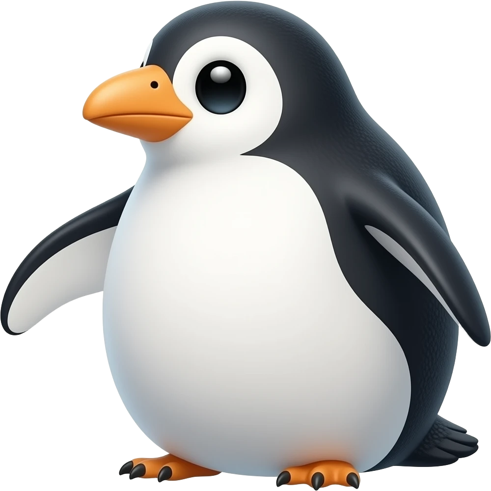 横向きのペンギン emoji