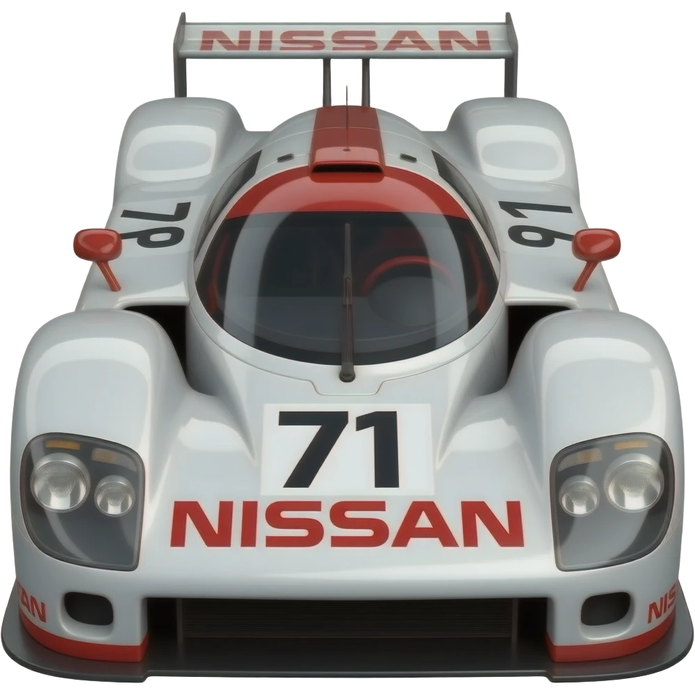 highly detailed and accurate render of the nissan R91cp emoji