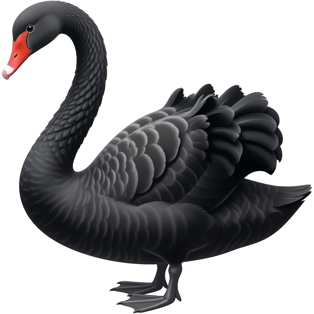 Black swan emoji
