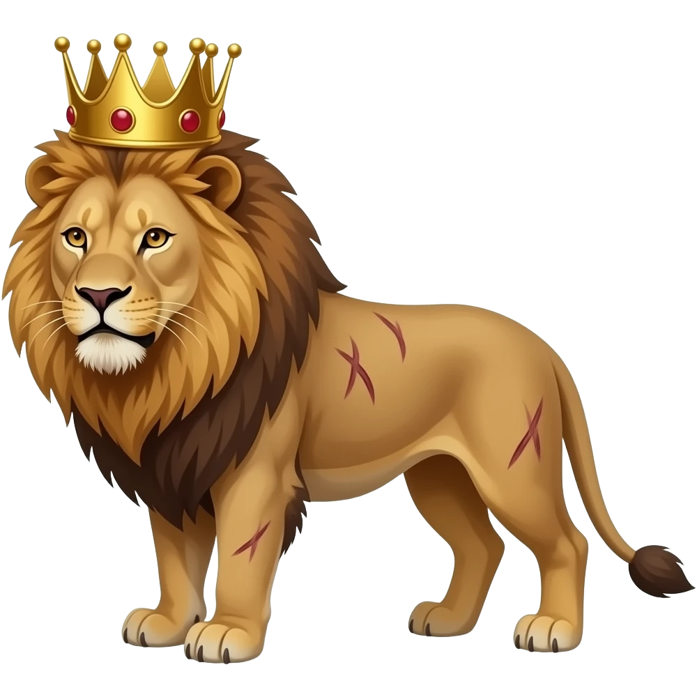The famous scarface lion king emoji