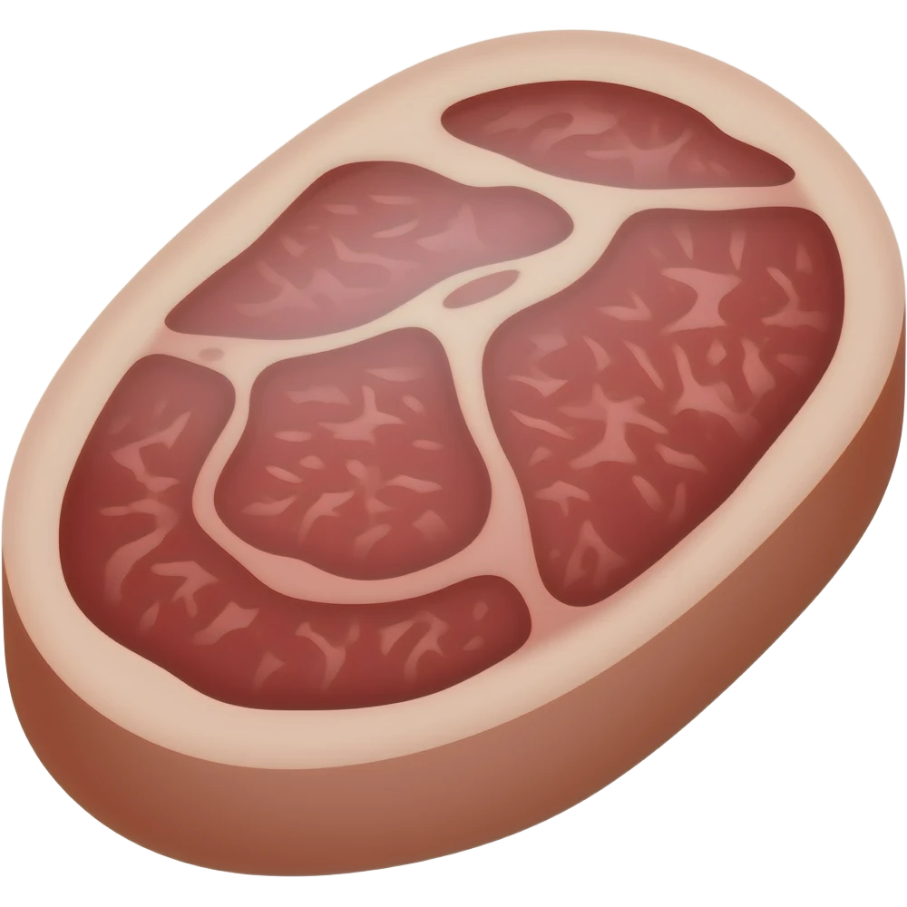 Beef steak emoji
