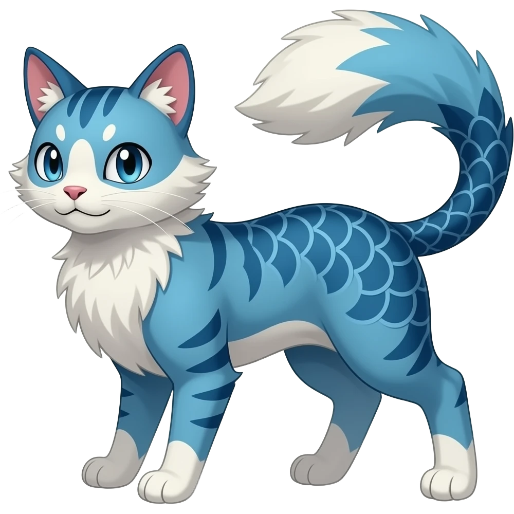 Meowstic-Minccino-Furret-Milotic-Exveemon-hybrid emoji