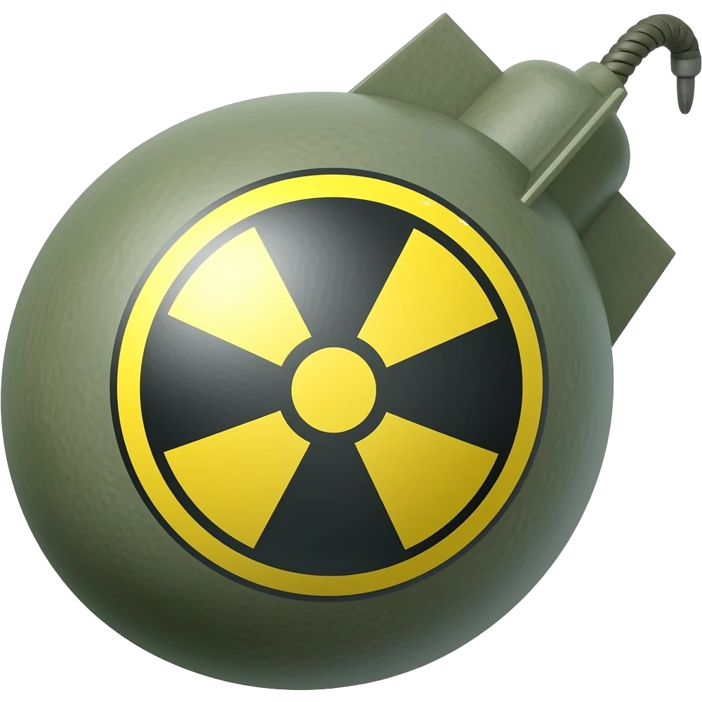 Bomb nuclear emoji