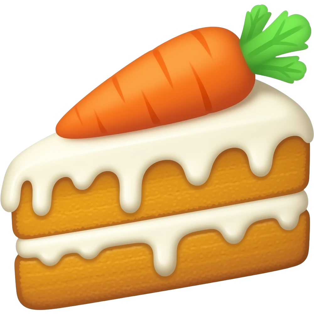 Havuçlu tarçınlı kek emoji
