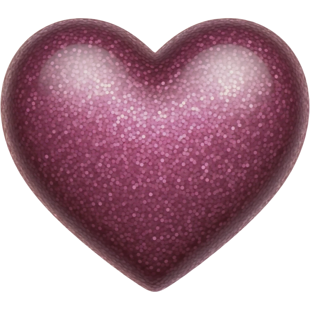 Black heart with pink glitter emoji