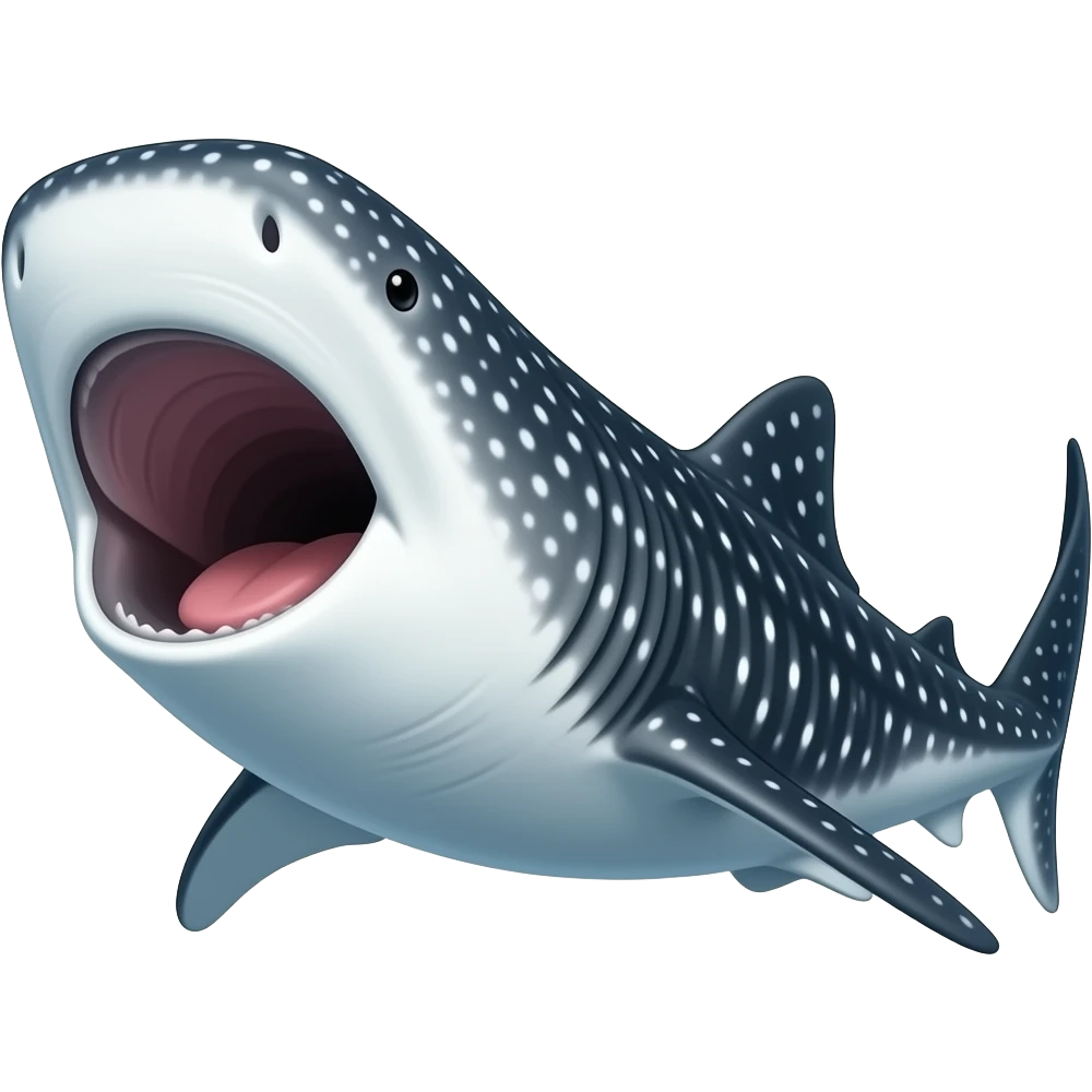 whaleshark with open mouth emoji
